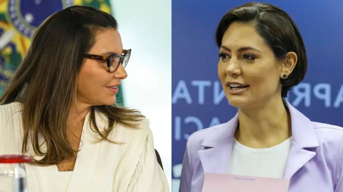 Janja rebate Michelle e alfineta Bolsonaro: “Meu marido não usa tornozeleira”