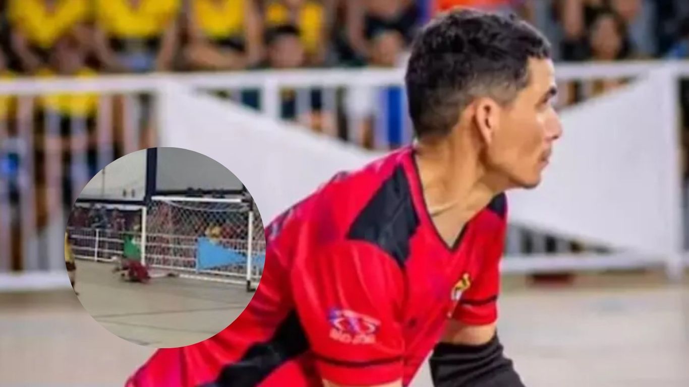 VÍDEO: Goleiro morre após defender pênalti em torneio de futsal no Pará
